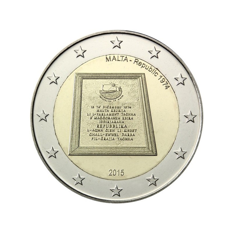 Piece De 2 Euros Malte 2015 Valeur