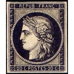 Timbre de France N°3 - 1849...