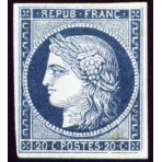 Timbre de France N°8 - 1849...