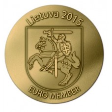 Lituanie 2015 - Pièce en bronze florentin commémorative adoption de l'euro