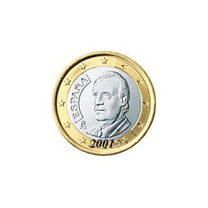 Espagne 1 euro 2001  ARTHUR MAURY