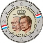 2euro LUXEMBOURG 2014 COULEUR