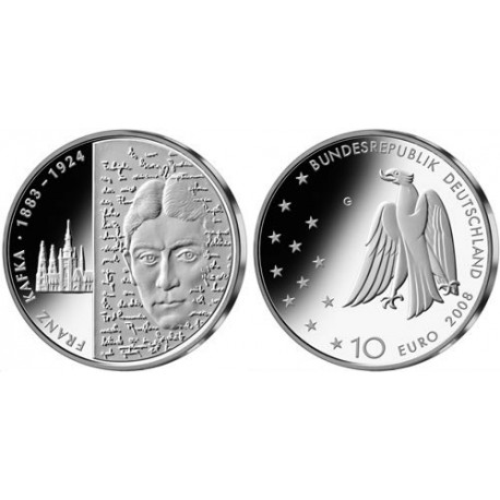 Allemagne 2008 - 10 euro Franz Kafka