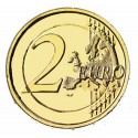 Finlande 2016 - 2 euro commémorative Georg Henrik Wright dorée or fin 24 carats