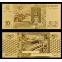RUSSIE 10 ROUBLES doree24carats