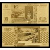 RUSSIE 10 ROUBLES doree24carats