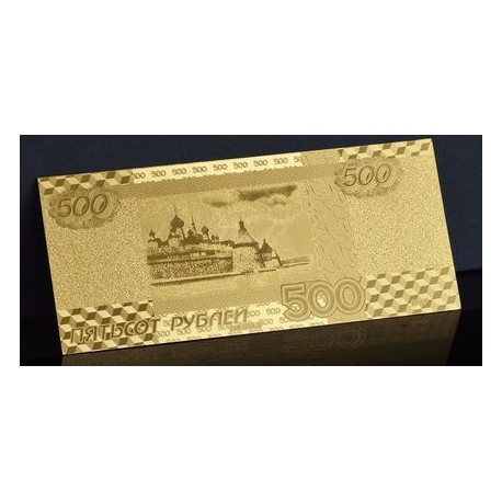Reproduction billet Russie 100 roubles SOTCHI - Doré or fin 24 carats
