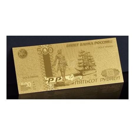 Reproduction billet Russie 100 roubles SOTCHI - Doré or fin 24 carats