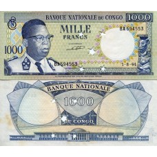 Billet du Congo de 1 000 Francs