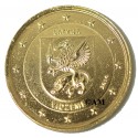 lettonie 2016 -  2 euro commémorative dorée à l'or fin 24 carats  Blason