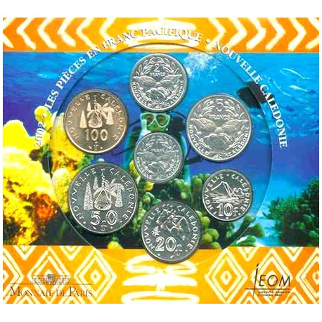 Nouvelle Calédonie 2002 - Coffret BU en francs