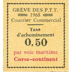 Timbre grève Corse  1968