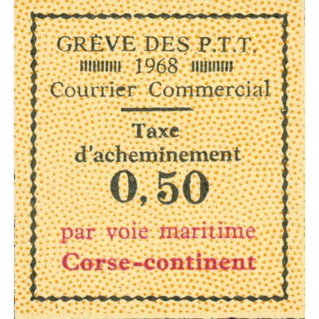 Timbre grève Corse  1968