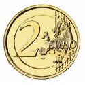 Grèce 2015 - 2 euro commémorative Spyridon dorée à l'or fin 24 carats