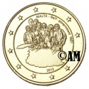 Malte 2013 - 2 euro commémorative dorée à l'or fin 24 carats