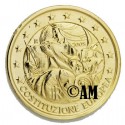 Italie 2005 - 2 euro commémorative dorée à l'or fin 24 carats