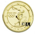 Grèce 2004 - 2 euro commémorative dorée à l'or fin 24 carats
