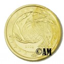 Italie 2004 - 2 euro commémorative dorée à l'or fin 24 carats