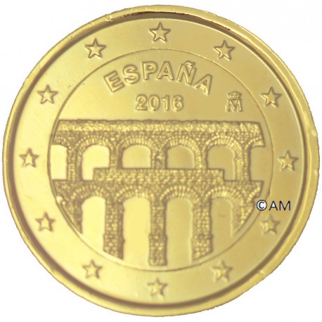 Espagne 2016 - 2 euro commémorative dorée à l'or fin 24 carats  Paul KERES 