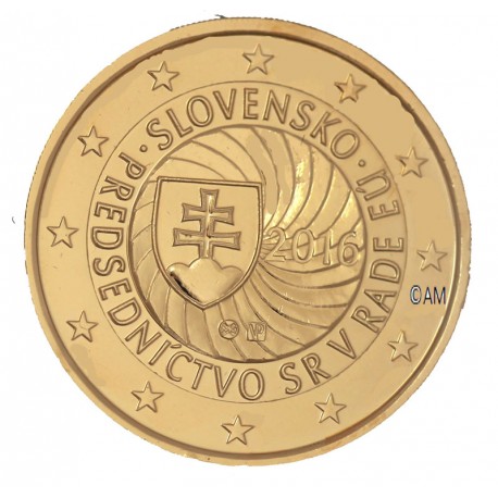 Slovaquie 2016 - 2 euro commémorative dorée à l'or fin 24 carats 