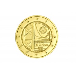 Portugal 2016 -  2 euro commémorative Pont dorée à l'or fin 24 carats