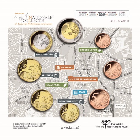 Pays-Bas 2019 - série complète euro neuve sous blister