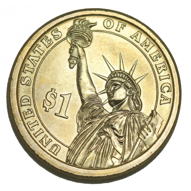 Véritable pièce de 1 dollar