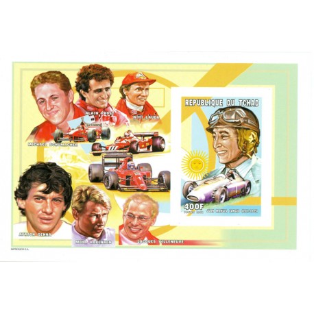 BLOC FEUILLET TCHAD 2001