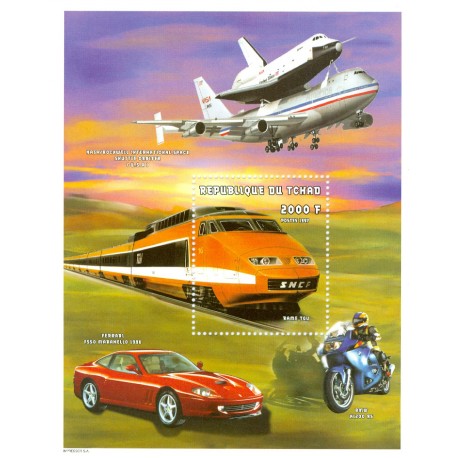BLOC FEUILLET DU TCHAD 1997