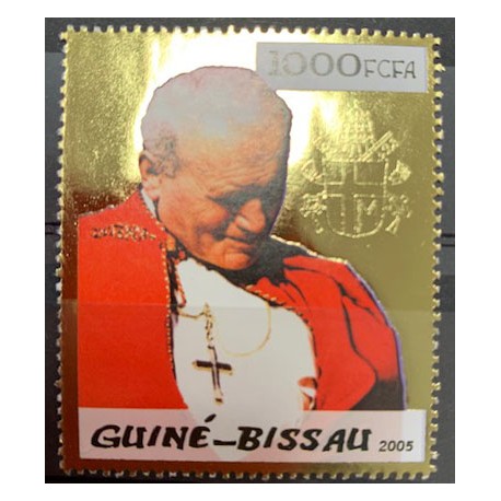 Timbre OR Jean Paul II - Guinée Bissau