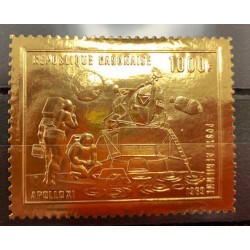 Timbre Or Apollo XI - REPUBLIQUE GABONAISE