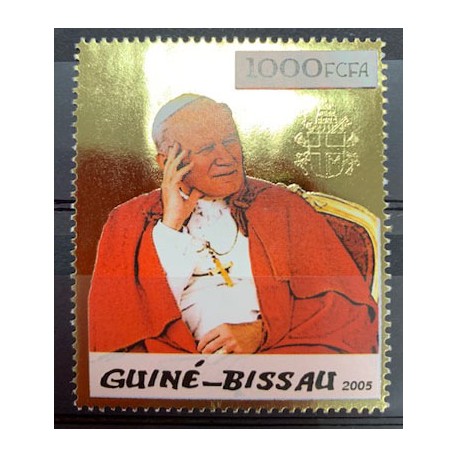 Timbre OR Jean Paul II - Guinée Bissau