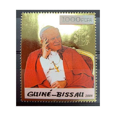 Timbre OR Jean Paul II - Guinée Bissau