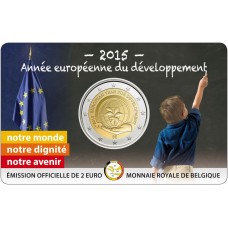 Belgique 2015 Coincard - 2 euros Développement