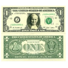 Billet de 1 dollar - Pape Jean Paul II