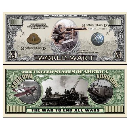 Billet commémoratif 1ère  Guerre Mondiale