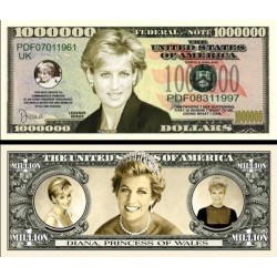 Billet commémoratif Lady Diana