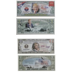 Billet commémoratif D. TRUMP et H. CLINTON