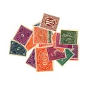 15 timbres différents d' Allemagne 
