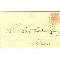 Lettre Authentique Espagnole du 19ème siècle