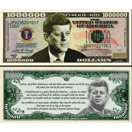 Billet commémoratif John F. KENNEDY
