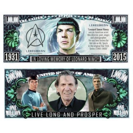 Billet STAR TREK Leonard NIMOY