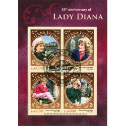 Bloc feuillet Lady Diana - Sierra Leone 2016