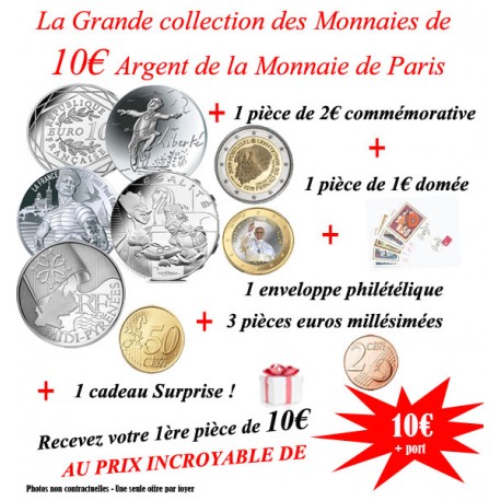 Collection des Monnaies de 10 euro Argent