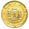 Lituanie 2019 - 2 euro commémorative Zemaitija dorée à l'or fin 24 carats