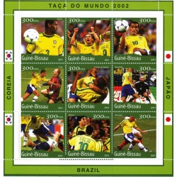 Bloc feuillet Football Guinée Bissau 2001