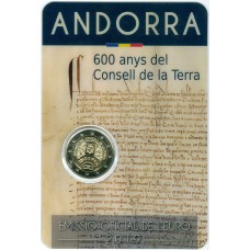 Andorre 2019 - 2 euro commémorative 600 ans