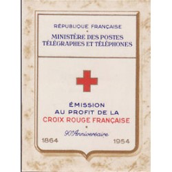 carnet croix rouge 1954