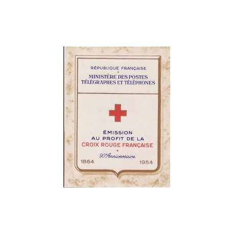 carnet croix rouge 1954