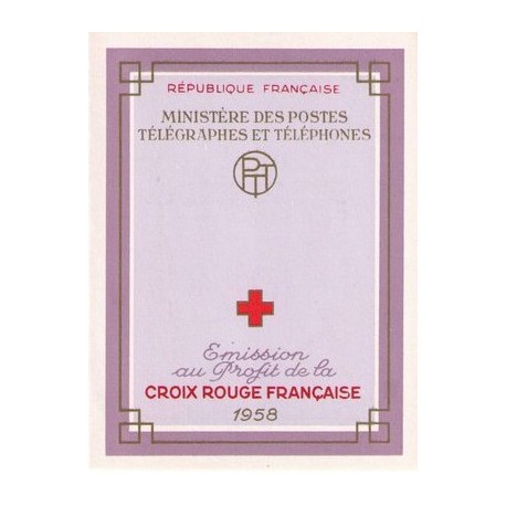 carnet croix rouge 1958